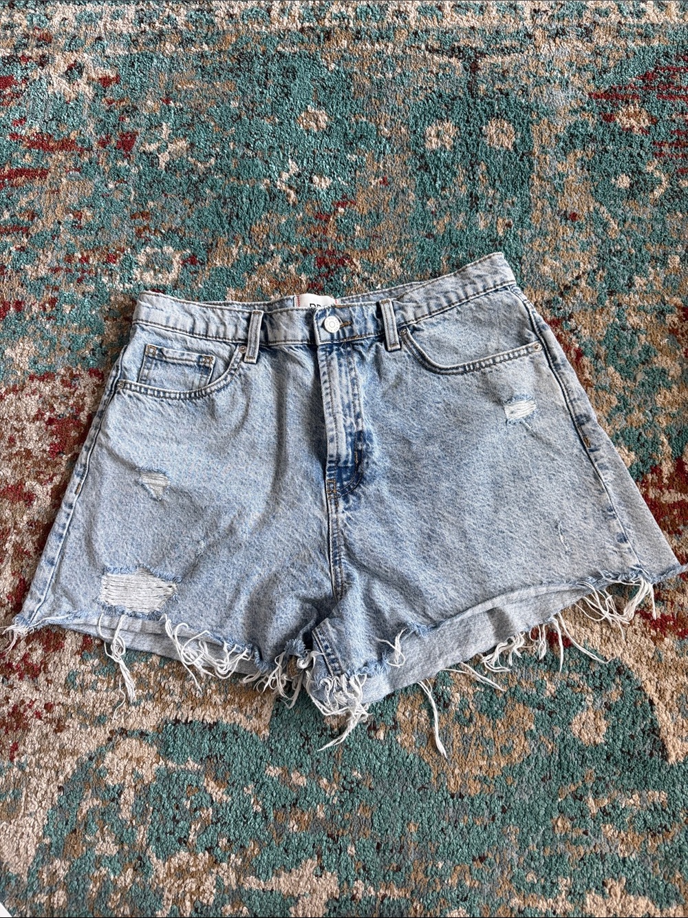 BDG Light Blue Distressed Denim Women’s Shorts